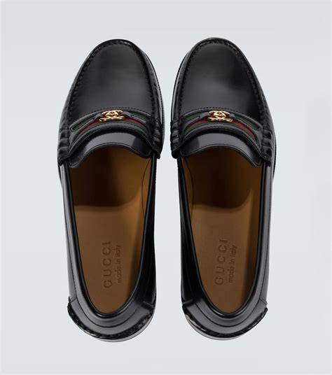 patent leather interlocking g flat gucci|interlocking g loafers.